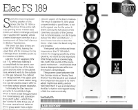 ELAC FS 189 - Hi-Fi News (UK) review cover 1